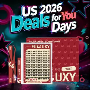WHIT | Fulluxy Prism Veil Collection | 3D Dimensional Natural Cluster DD Curl, Sparkler Breeze Smudge-Proof Waterproof, Super Soft Thin Band, Beginner-Friendly Fluffy DIY Design for Natural Daily Glowup & Voluminous Look Makeup Cosmetic