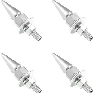 Spike License Plate Screws for Cars - Durable Stainless Steel Fasteners for Enhanced Security and Style Automotive Accessories Truck
