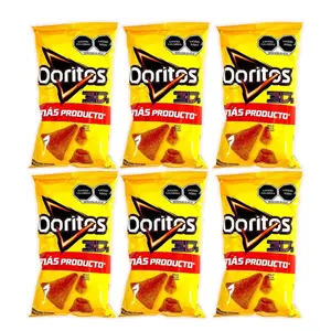 Doritos 3D, Sabritas Chips, 6 Small Bags - Traditional Mexican Chips, Cheesy, Crunchy Snack Crispy