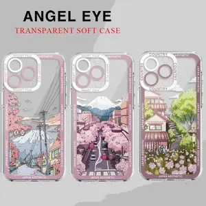 Sakura Street Japan Phone Case for Apple iPhone 15 16 Pro XS Max 13 14 Plus XR SE 7 8 12 11 Pro plus Matte