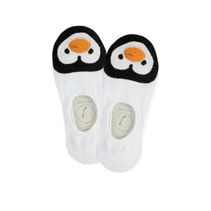Penguin Heart No Show Foot Liners Socks #51