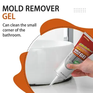 Household Mold Remover Gel for Bathroom & Kitchen Tile Grout, Effortlessly Erase Deep Black Stains and Mildew. Powerful Deep Cleaning for Showers and Sinks, Quickly Eliminate Stubborn Grime from Surfaces.