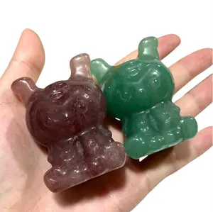 IG Crystal 3 Counts Different Materials Kuromi Natural Stone Gem Mining Chakra Balancing Reiki Healing Crystal Mystery Crystal Display Crystal Shopping Online Home Office Decor