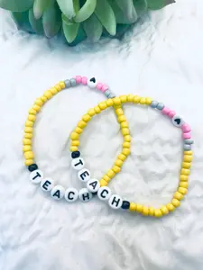 Teacher bracelet teach bracelet pencil bracelet teacher gift minimalist bracelet teacher appreciation gift