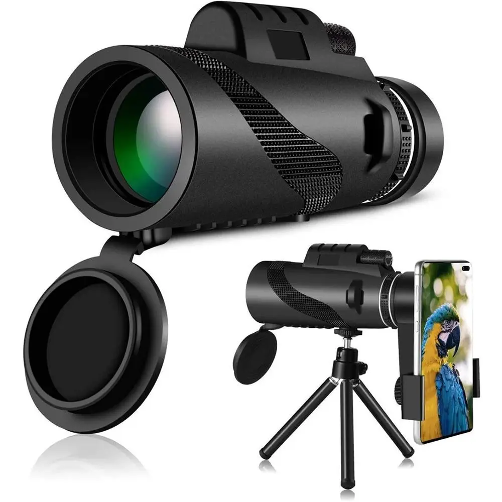 80x100 High Power Monocular, Portable Handheld Monocular Telescope, Portable Travel Telescope, High Definition Monocular Telescope for Outdoor Adventure, Bird Watching, Camping, Hiking, Sturdy Durable Telescopic Outdoor Monocular Telescopes