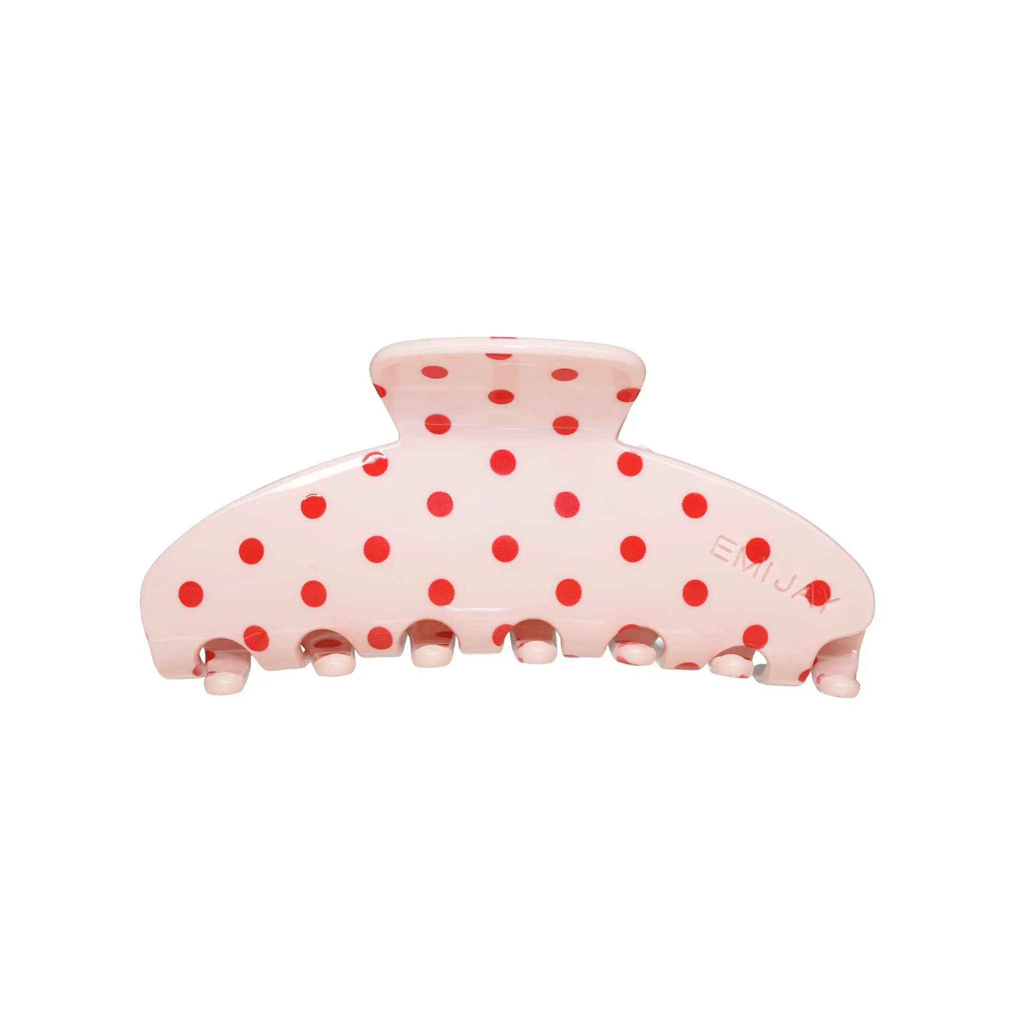 Emi Jay Big Effing Clip Hair Claw in Blush Polka Dot
