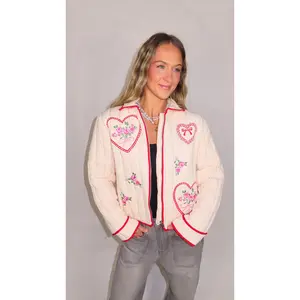 Amelia Embroidered Quilted Jacket