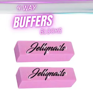 4 way  Nail buffers Square block 150 grit double-sided professional sander