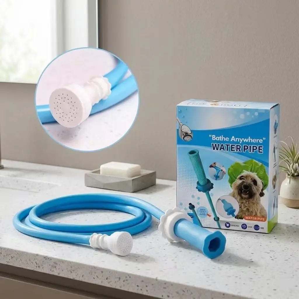 Pet Tub Faucet Sprayer No-Install 5 ft. Shower HoseTub Spout Attachment,Baby Bath,Pet Care,Hair Washing