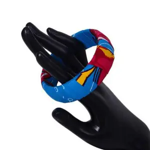 African Cloth Bangle Bracelets
