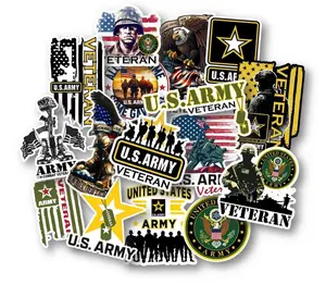 ARMY VET 15 pcs Hard Hat Stickers Tool Box Helmet Vinyl Decals for Veteran Pride and Military Enthusiasts Featuring U.S. Army Veteran Designs