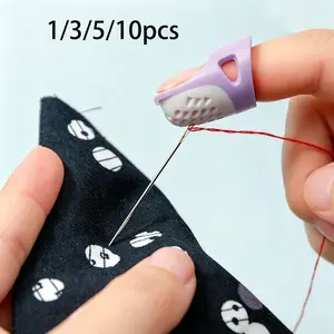 Silicone Thimbles Finger Tips Protector, Anti-Slip Finger Covers, Hand Cross-Stitch Sewing DIY Tools, Household Sewing Accessories, Sewing Supplies Crafts