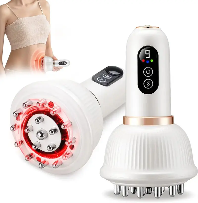 Professional Handheld Massager with Lymphatic Drainage - Rechargeable Electric Massager, 3 Modes & 9 Gears, Vibration Massage, Personal Massage Tool for Legs, Arm and Body, Vibration Machine