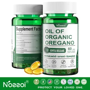 Noeeoi Oil of Oregano – Herbal Immune Support Supplement with Oregano Oil Extract for Gut Health, Digestion & Overall Wellness – 60 Softgels