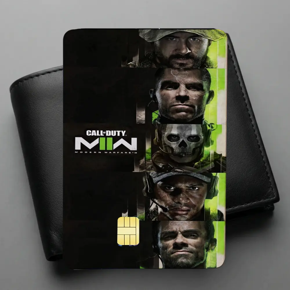 Call of duty Ghosts COD Credit Card Skin Sticker, Modern Warfare Military Gaming Style Matte Vinyl Cover, Unique Gift for Video Game Fans