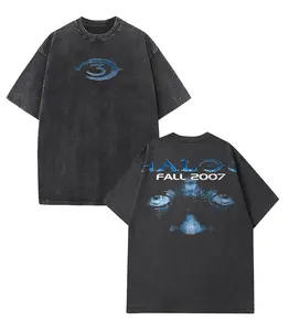 HALO 3 FALL 2007 Vintage Heavyweight  Tshirt, Cotton Crew Neck Casual 100% Premium Cotton - Fabric, Oversized gamer gift Menswear Top