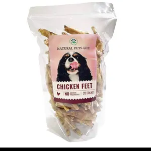 Natural Pets Life Chicken Feet - Single Ingredient Great for Chewing - Natural Ingredients - United States