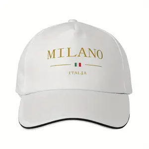 MILANO Printed Baseball Cap - Lightweight Polyester, Unisex Sports Style, Men's and Women's Hat