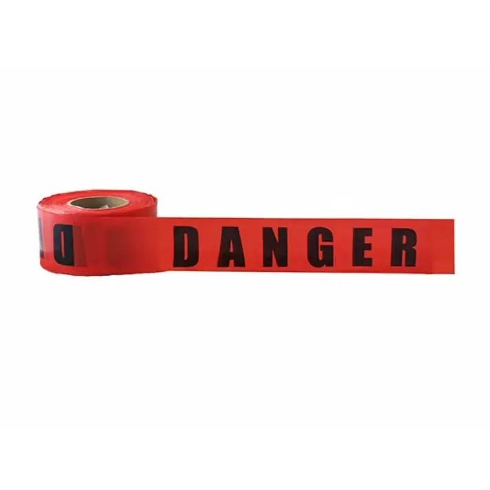 Bold "DANGER" Barricade Tape - 3'' x 1,000'/Roll, Red/Black, Easy to Tie, High Contrast Lettering (for Office Stationery, Computer Equipment Supplies, Gifting Needs)