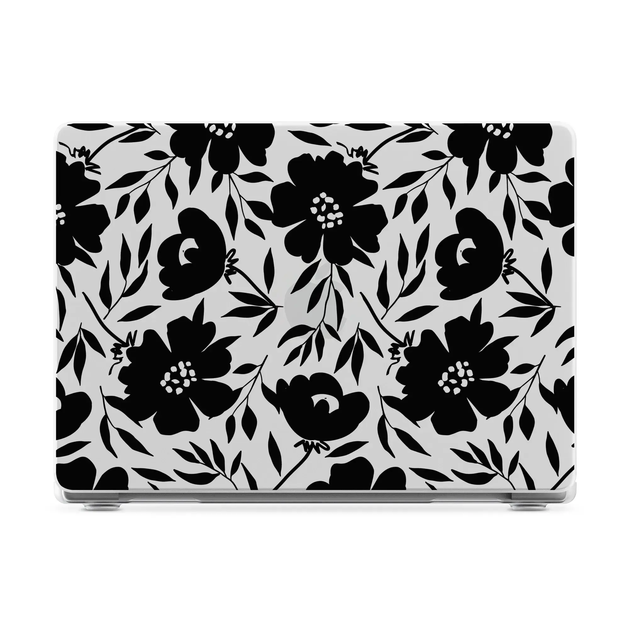 Casely MacBook Case | Dark Fantasy | Contrast Floral Laptop Shell | Snap-on Laptop Shell with Raised Anti-Slip Grip and Bottom Vent Cutouts | Hard Policarbonate Protective Laptop Cover