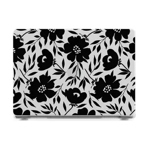 Casely MacBook Case | Dark Fantasy | Contrast Floral Laptop Shell | Snap-on Laptop Shell with Raised Anti-Slip Grip and Bottom Vent Cutouts | Hard Policarbonate Protective Laptop Cover