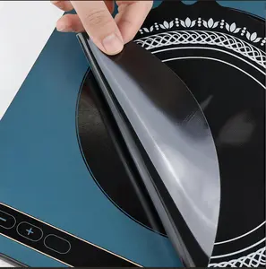 0.4mm Silicone Induction Mat Heat Resistant Non Slip Anti Scratch Oil Proof Ear Hanging Placemat for Induction Cooker