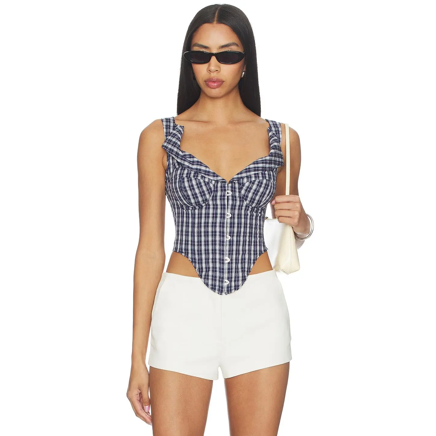 GUIZIO Chamonix Corset in Navy