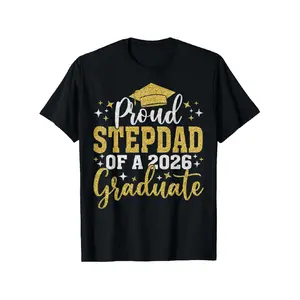 merch shirts Proud Stepdad of a 2026 Graduate Class of 2026 Senior T-Shirt
