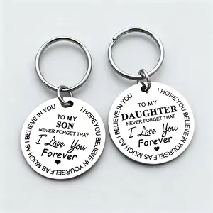 1pc Inspirational Handmade Keychain Gift from Mom And Dad to Daughter/Son, Never Forget I Will Always Love You, Perfect for Christmas, Birthdays And Graduations