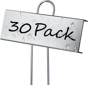 30 Pack Durable Waterproof Metal Plant Labels - Decorative Gardening Markers for Outdoor Seedlings, Herbs, Vegetables, Greenhouse Use - Home Sign, Gift for Plant Lovers