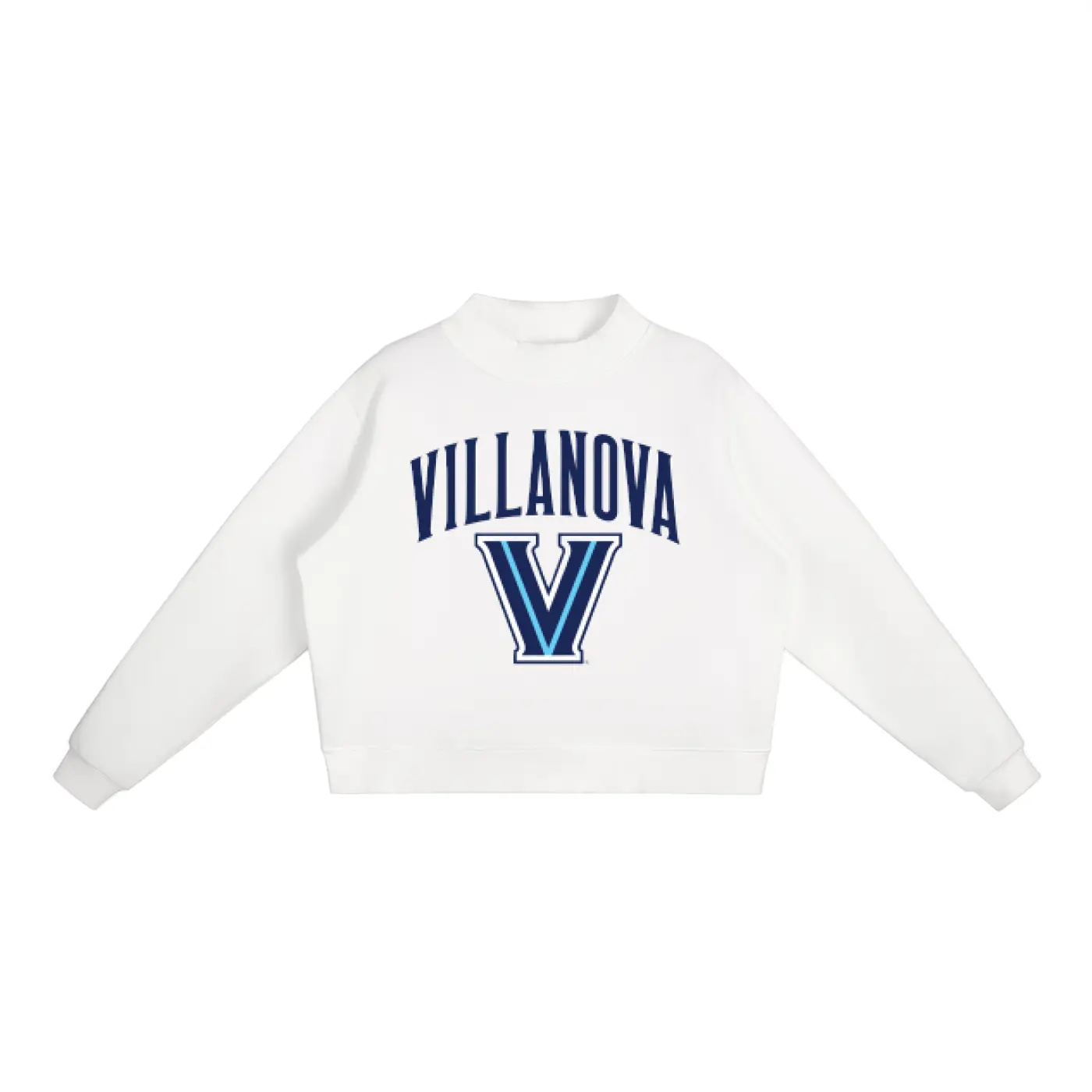 Villanova Mock-Neck Crew Sweatshirt