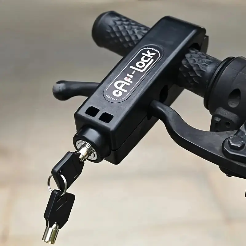 Bike Anti-Theft Lock Electric Bicycle Brake Handlebar Grip Lock Portable Prevent Theft Bike Motorcycle Locks Cycling Accessories