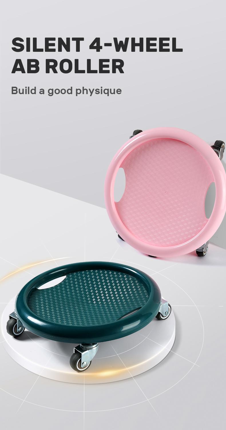 LEXI PRO Silent 4-Wheel Ab Roller for Defined Abs - Home Fitness Equipment with Universal Wheels for Men & Women - Build Strength & Core Muscles