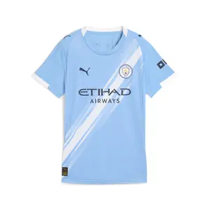 PUMA Womens Manchester City 2526 Home Replica Jersey Casual - Blue