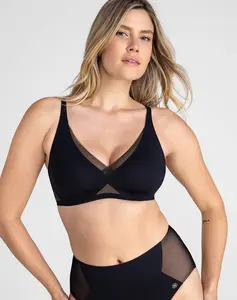 Honeylove CrossOver V-Neck Wireless Bra - Comfortable & Supportive Without A Wire