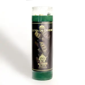Raining Money Candle – Veladora Aromática LLUVIA DE DINERO (Green Wax)