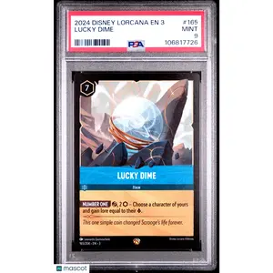 Disney Lorcana TCG Lucky Dime 2024 Disney Lorcana PSA 9