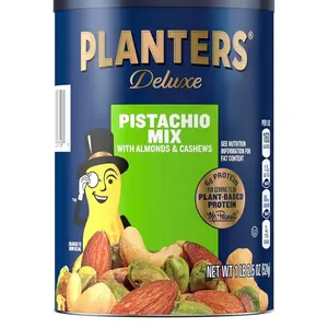 Deluxe Pistachio Mix with Almonds & Cashews 1lb 2.5oz Plant-Based Protein Kosher Party Snacks Bulk Nuts