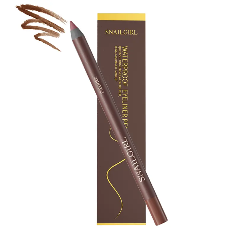 Long-Lasting Waterproof Eyeliner Pencil with Built-in Sharpener, Long-Lasting Vegan Eye Makeup, Smudge-Proof Soft Tip Liner for Daily & Party Looks.