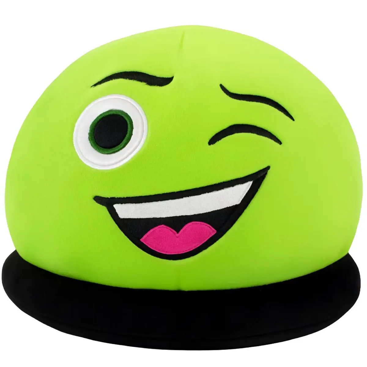 Ace Pillow Buddy Spheremoji I Expression Plushie I Confident Green Plushie with Bold Expressions & Squishable Fun - Soft Minky Fabric with Memory Foam Base