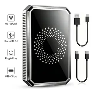 【FathersDayGift】CarPlay Magic Video Box 3-in-1 Wireless Adapter, Stream Netflix YouTube TikTok in Car, CarPlay Dongle with USB Drive, Not Compatible with Tesla BMW