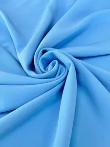 Baby Blue Stretch Crepe