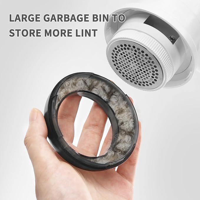 Professional Rechargeable Fabric Shaver – 2 Replaceable Stainless Steel 6-Leaf Blades (1 Free Extra Included), 3-Speed Settings, LED Display, 2600mAh Battery, Portable Lint Collector for Clothes, Sweaters & Furniture, Fuzz, Pills & Hairball Remover Professional Rechargeable Fabric Shaver – 2 Replaceable Stainless Steel 6-Leaf Blades (1 Free Extra Included), 3-Speed Settings, LED Display, 2600mAh Battery, Portable Lint Collector for Clothes, Sweaters & Furniture, Fuzz, Pills & Hairball Remover
