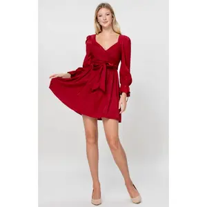 Markle Wrap Front Detail Dress