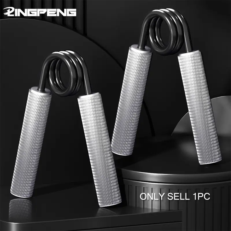 50-300lb Resistance Metal Grip Strength Trainer, Solid Aluminum Handle, Rustproof Spring, Non-Slip Texture, Unisex Power Training Tool, Hand Grip Strengthener, Workout Accessories