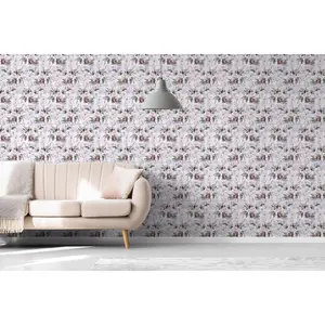 Peel and Stick Wallpaper Sheets Eco-Friendly 12 Sheets 11 x 16 inches - Lilac This Space 12 sheets - Self-Adhesive Removable for Living Room Bedroom Kitchen Office