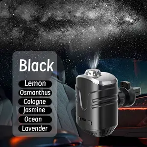 Car Smart Fragrance Diffuser, Automatic Start/stop, Starry Sky Projection, Three Brightness Levels, Long-Lasting Scent