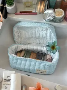 Arctic Polka Dot Handmade Makeup Bag