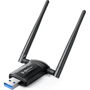 L-APT015  USB WiFi Adapter for Desktop PC - 1300Mbps Wi-Fi 5G 2.4G USB 3.0 Wireless Adapter with WiFi Antenna for Win11/10/7 WiFi Dongle for Desktop PC Laptop Internet Network Wi-Fi Card