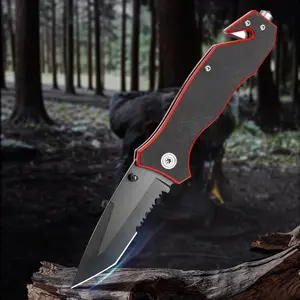 Portable outdoor household fruit knife pocket knife, made of metal sheet material